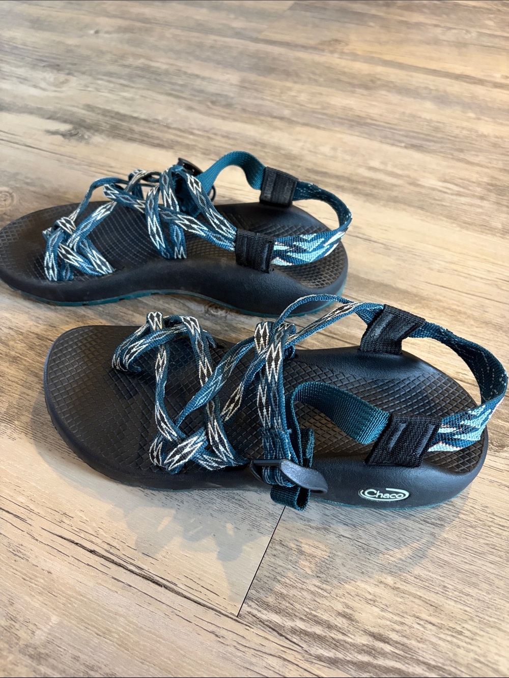 Women's Chaco ZX/2 Classic Sandals Angular Teal Black